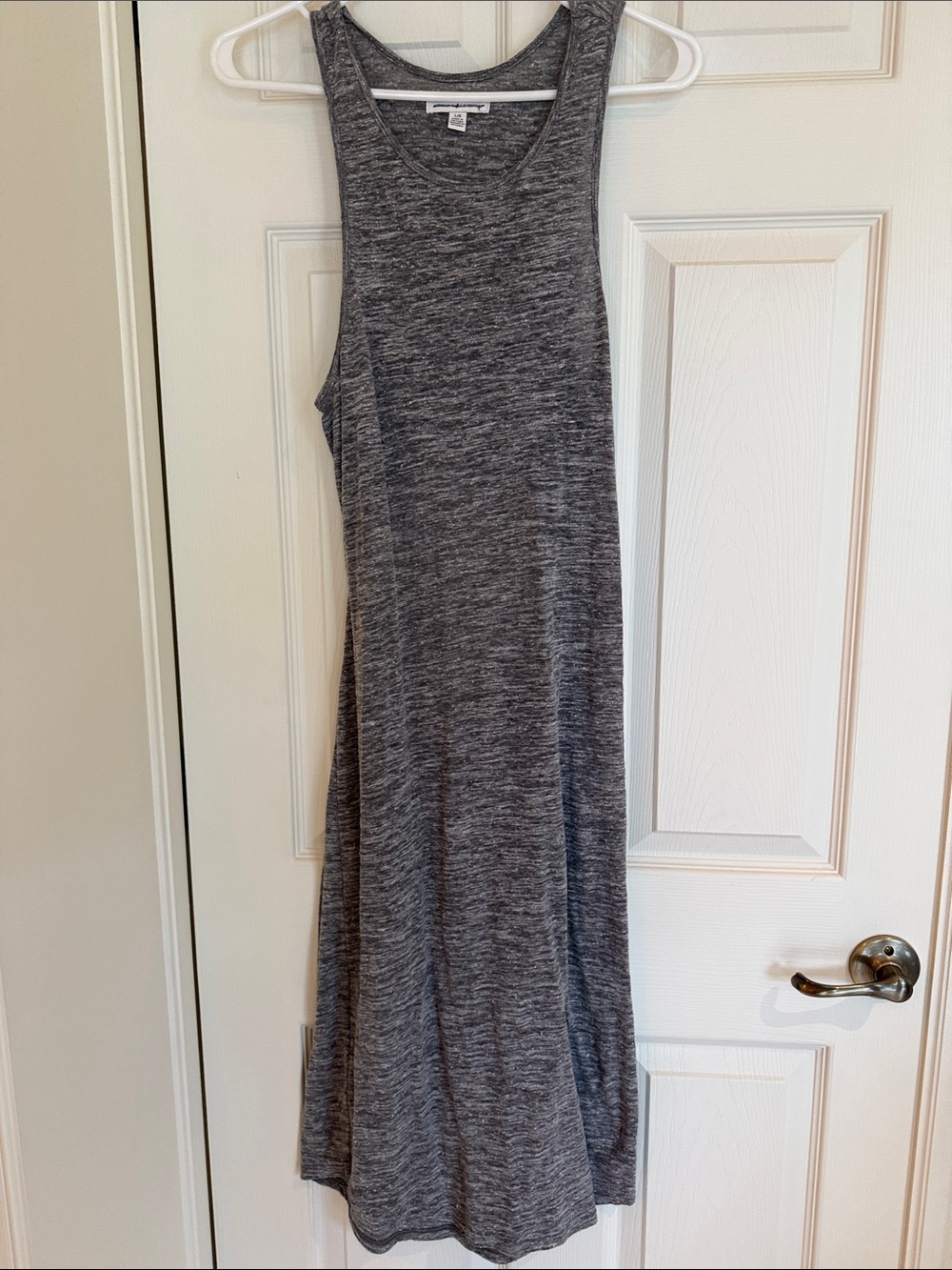 American Eagle Outfitters Gray Sleeveless Cut Out Maxi Dress